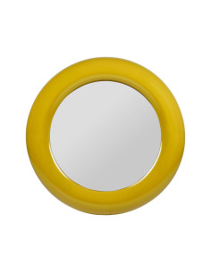 Kulaté nástěnné zrcadlo Arty hořčicově žluté, 79cm | CÔTÉ TABLE