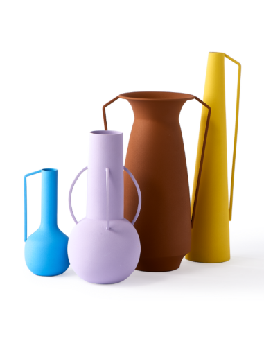 Kovová váza Roman - světle modrá | POLS POTTEN b