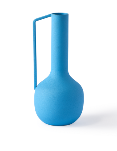 Kovová váza Roman - světle modrá | POLS POTTEN