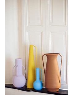 Kovová váza Roman - žlutá | POLS POTTEN 2