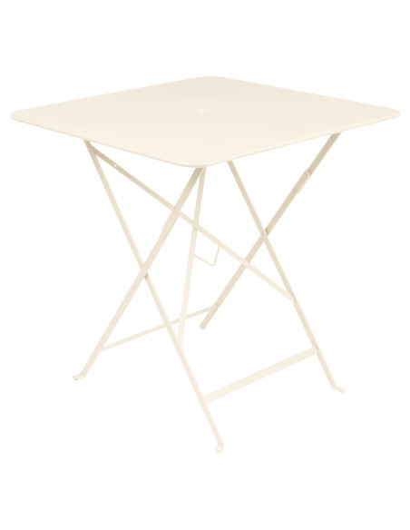 Kovový skládací stůl Bistro 71x71 | FERMOB beige latté