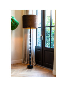 Stojací kovová lampa v.135cm v matné černé barvě - bez stínítka | LIGHT & LIVING 2