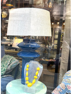 Látkové kónické stínítko ø40cm v odstínu natural | LIGHT & LIVING 2