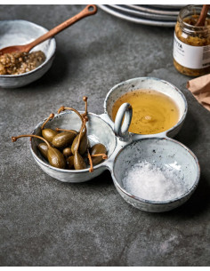 Servírovací kameninové misky HDRustic Dark grey - tmavě šedé | HOUSE DOCTOR 2