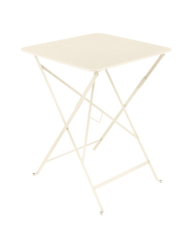 Kovový skládací stůl Bistro 57x57 | FERMOB latté beige