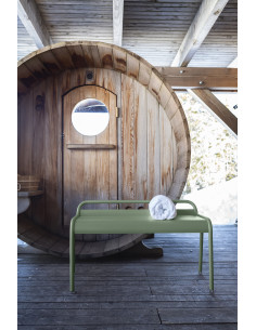 Hliníková lavička Luxembourg 90cm | FERMOB 4114 red ochre 2