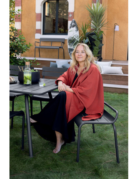 Lavička Luxembourg š.90cm bez opěradla, hliník | FERMOB