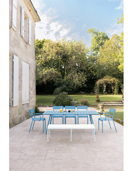 Zahradní lavička Luxembourg š.145, hliník | FERMOB