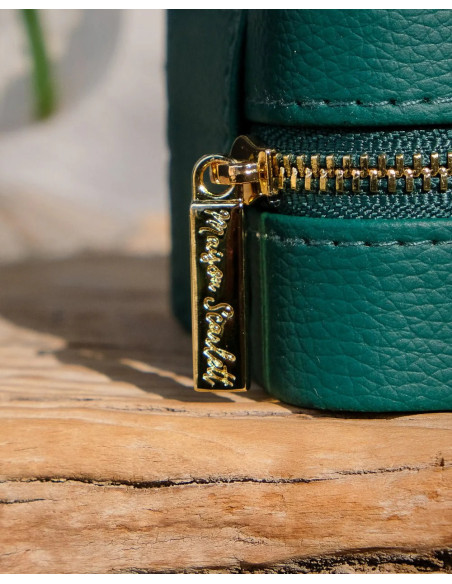 Víkendová šperkovnice z béžové umělé kůže | MAISON SCARLET