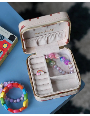 Víkendová šperkovnice s motivem jezevčíků, Limitovaná edice | MAISON SCARLET a