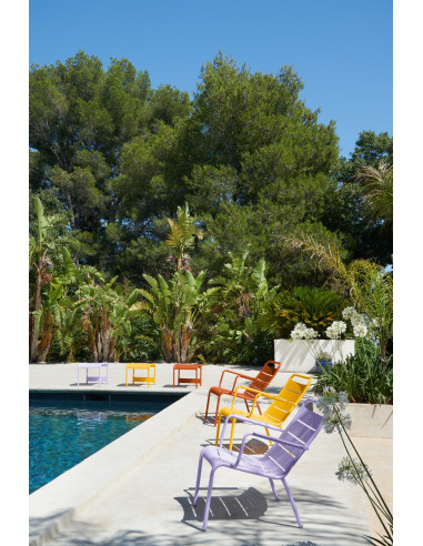 Garden aluminium armchair Luxembourg, low | FERMOB - 32