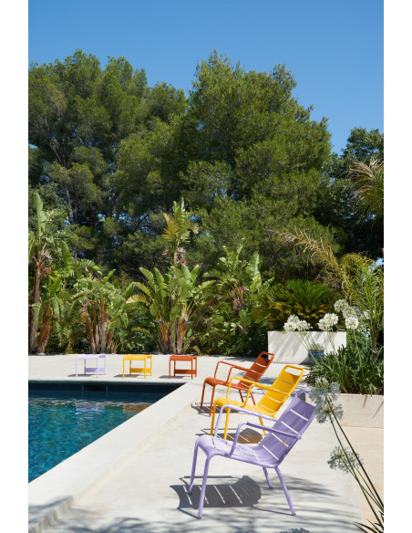 Garden aluminium armchair Luxembourg, low | FERMOB - 32