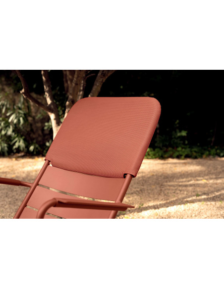 Garden aluminium armchair Luxembourg, low | FERMOB - 34