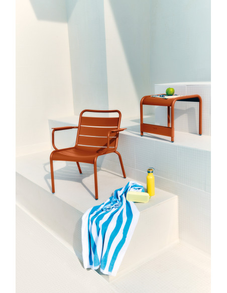 Garden aluminium armchair Luxembourg, low | FERMOB - 27
