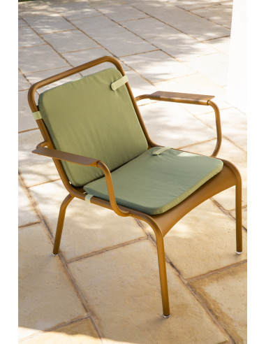 Garden aluminium armchair Luxembourg, low | FERMOB - 28