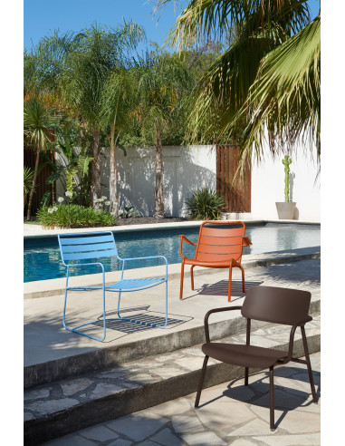 Zahradní nízké křeslo Luxembourg s područkami,...