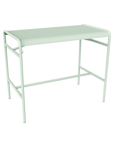 Vysoký kovový stůl Luxembourg 126x73 | FERMOB ice mint
