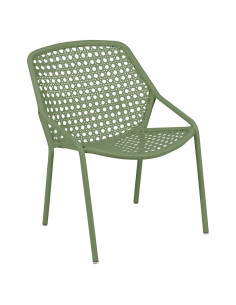 Croisette aluminium garden armchair with weave | FERMOB - 3