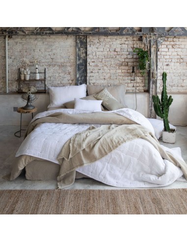 Lněný povlak polštáře Zeff-blanc 45x45 | VIVARAISE-3