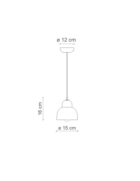 Závěsné malé světlo Berimbau C2611 | FERROLUCE b