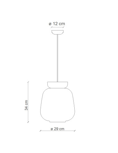 Závěsné svítidlo Corcovado C2740 | FERROLUCE c