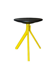 Stolička Main 1121 žlutá s dřevěným sedákem | ET AL.