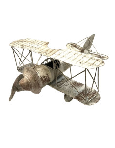 Vintage dvouplošník, kovová dekorace | dovoz Indie