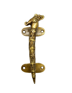 Mosazné madlo ve tvaru páva | dovoz Indie