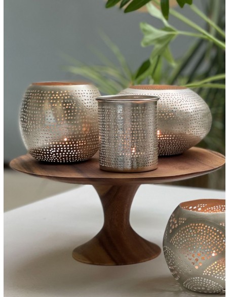 Tepaný svícen pro čajovou svíčku Cup Filisky | ZENZA-2