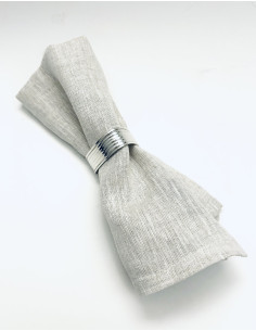 Kroužek na ubrousek z alpaky – trojúhleníkový design | dovoz Indie 2