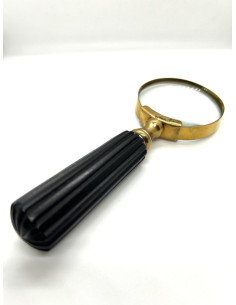 Lupa s mosazným rámečkem a rukojetí z rohoviny, malá | dovoz Indie 2