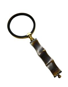 Lupa s mosazným rámečkem a rukojetí z rohoviny, střední | dovoz Indie