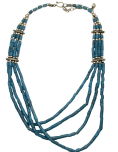 Náhrdelník světle modrý | dovoz Indie