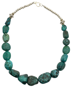 Náhrdelník s tyrkysovými kameny | dovoz Indie