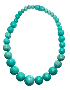 Náhrdelník z kuliček, tyrkysový | dovoz Indie