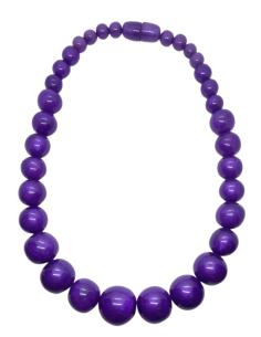 Náhrdelník z kuliček, fialový | dovoz Indie