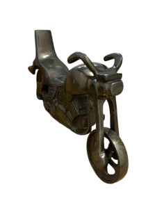 Vintage kovový model motorky - dekorace | dovoz Indie - 2 2