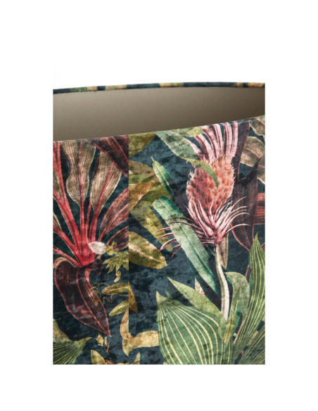 Oválné stínítko 45x21 s květinovým motivem - zelené  | LIGHT & LIVING e