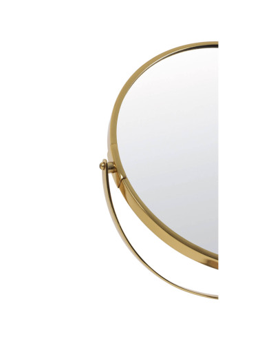 Stolní zrcátko s rámem ve zlatém odstínu a s mramorem | LIGHT & LIVING e