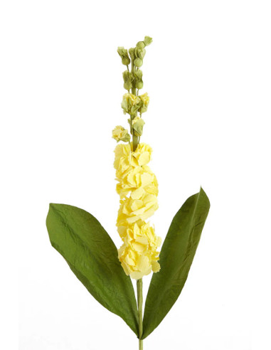 Umělá květina v žluté a zelené kombinaci, v.73cm | LIGHT & LIVING a