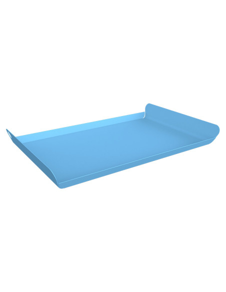 Kovový podnos Alto 36x23,5 outdoor i indoor | FERMOB maya blue