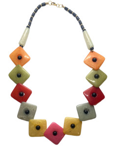 Náhrdelník čtvercový | dovoz Indie