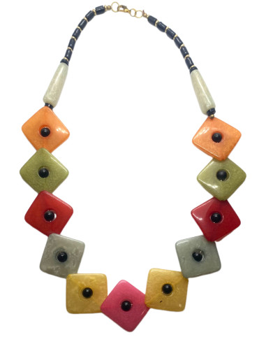 Náhrdelník čtvercový | dovoz Indie