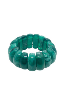 Náramek široký, v zelené barvě | dovoz Indie