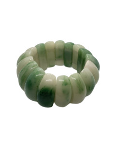 Náramek široký, ve světle zelené barvě | dovoz Indie