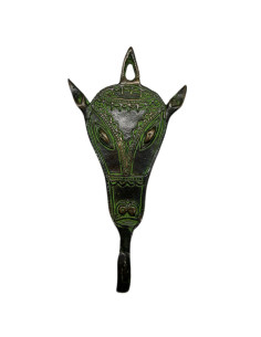 Mosazný věšák s motivem hlavy koně | dovoz Indie