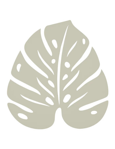 trivet Monstera 24x22 Fermob clay grey