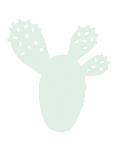Kovový podtácek Cactus 25,5x24 | FERMOB ice mint