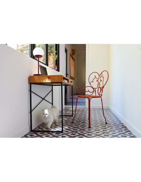 Romantická kovová židle Ange | FERMOB 3