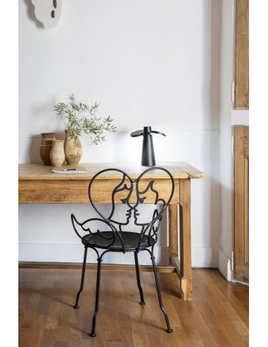 Romantická kovová židle Ange | FERMOB 4